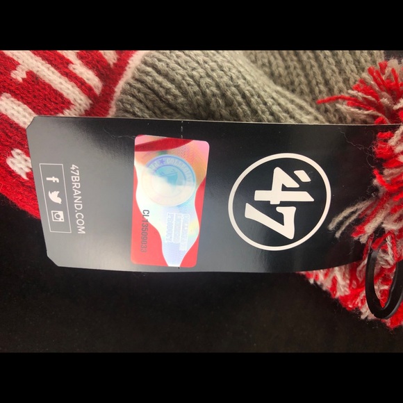 Ohio State Buckeyes Winter Knit Hat w/ Cuff NWT OSU Pom NEW FortySeven Brand '47 - Picture 14 of 14